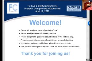 FCAI - Live a Skillful Life - Encore In Depth - Using the D.E.A.R.M.A.N. Skill - April 2022 FCAI - Live a Skillful Life - Encore In Depth - Using the D.E.A.R.M.A.N. Skill - April 2022